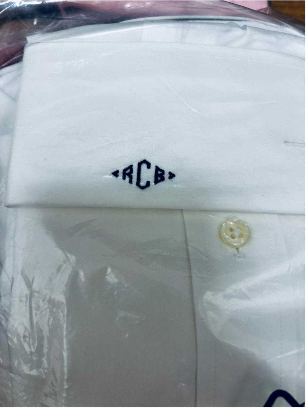 Bundle of Five Men’s Monogrammed RCB Dress Shirts Brooks Brothers Paul Fredrick - Picture 12 of 16